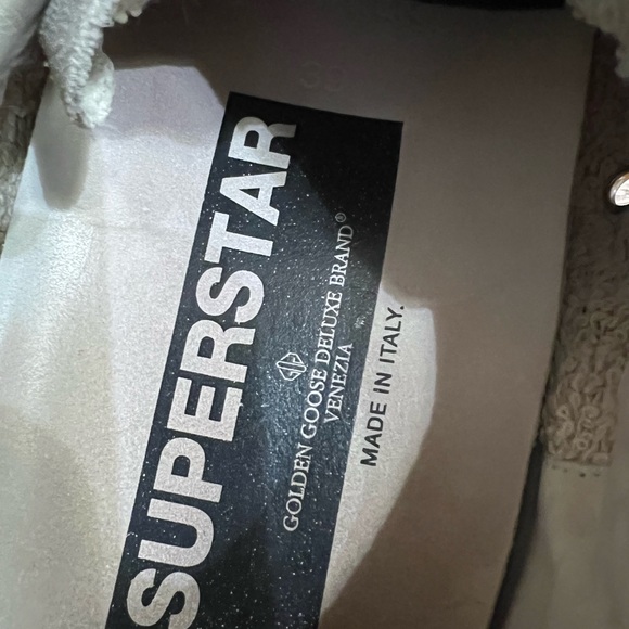 Golden Goose Super Star Wool Red Plaid Sneakers, size 39. - Picture 4 of 8